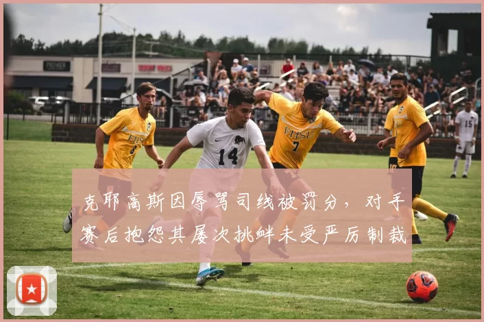 克耶高斯因辱骂司线被罚分，对手赛后抱怨其屡次挑衅未受严厉制裁